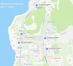 Места парковок для автотранспорта в пгт. Умба
